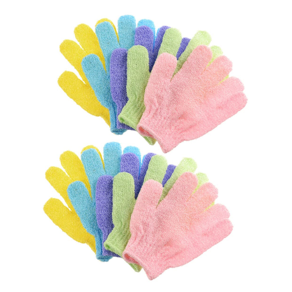 Exfoliating Gloves Bathing Hammam Style, Polyester, 10 Pairs, Body Care, Shower Cleaning