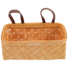 3Pcs Vintage Woven Basket Wall Hanging Storage For Bathroom Kitchen