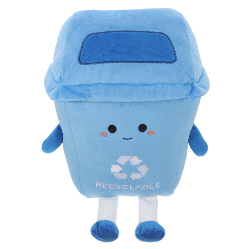 2 Pezzi Cuscino Pattumiera in Peluche per 1