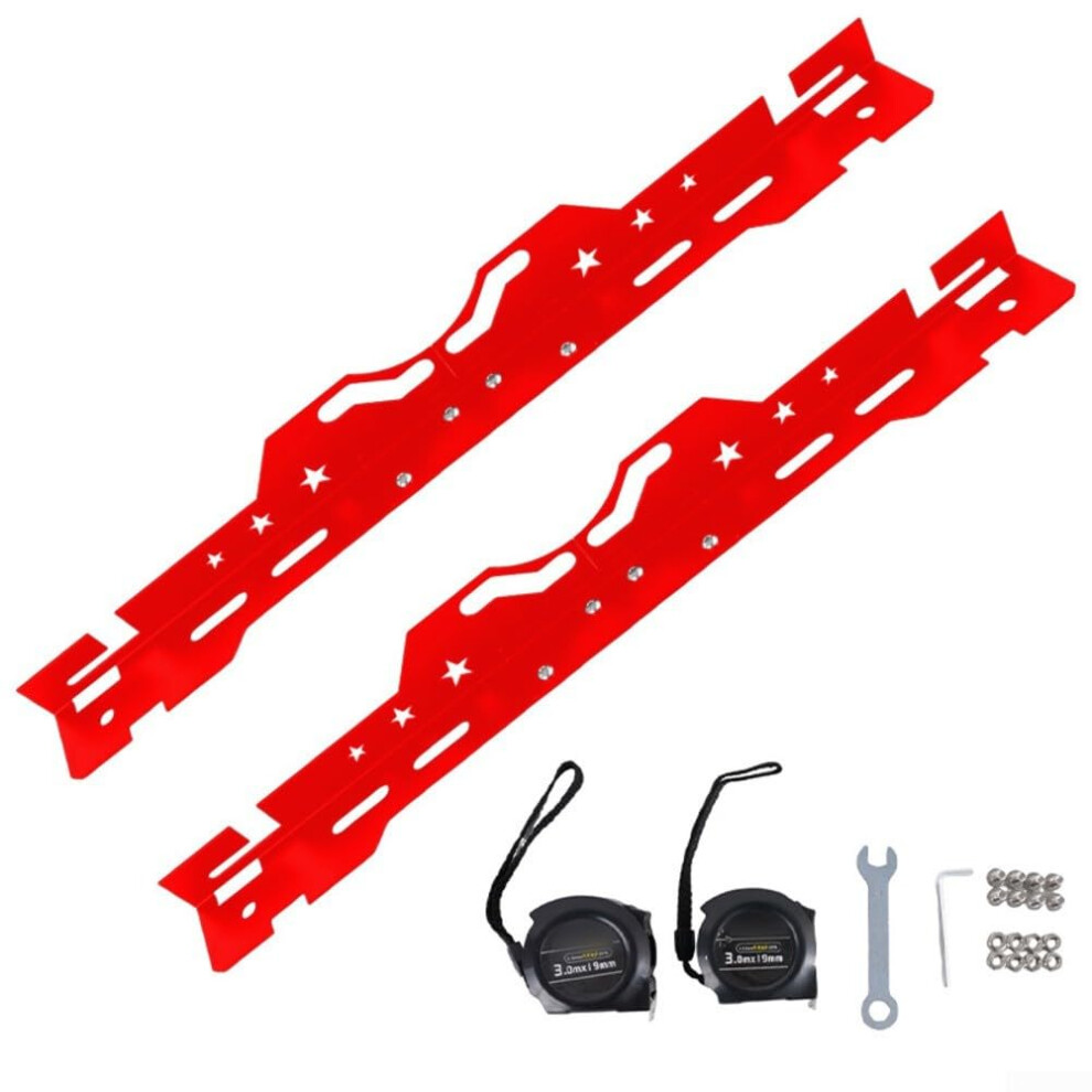 Wheel Alignment Tool Kit Heavy Duty Steel Leveling Aligner Measurement Guide For Car Truck Vehicle Repair Workshop Red 9084446222104
