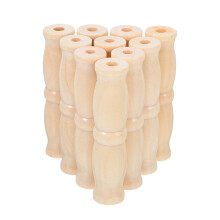 10 Unidades Mango De Madera Ergonómico Para Cubo De Agua Camping