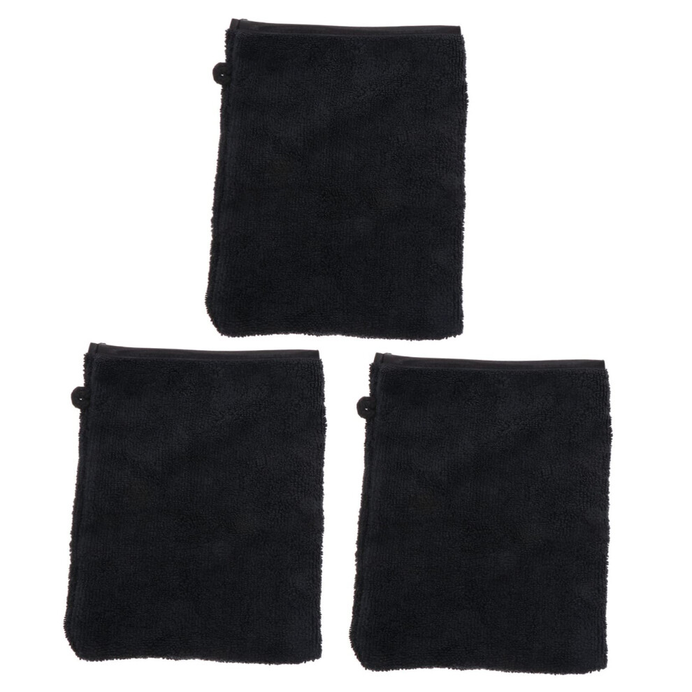Microfiber Makeup Remover Gloves 3Pc Soft Eco Friendly Face Cleaning Mitts Skin Friendly Shower Gloves Travel Daily Use