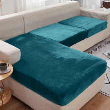 Couch Cushion Cover,Velvet L Shaped Couch Cushion Covers,Washable Sofa Cover