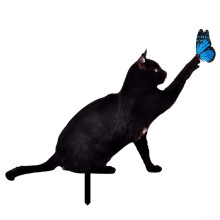 Lawn Cat Decoration Bird Deterrent Acrylic Material Model A For Lawns Outdoor