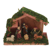 1 Set Vivid Statue Krippe Figur Indoor Religiöses