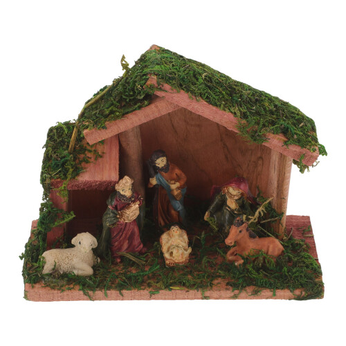 1 Set Vivid Statue Krippe Figur Indoor Religiöses