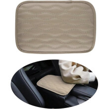 Auto Center Console Pad, Universal Waterproof Car Armrest Seat Box Cover, Interior Accessories, Leather Auto Armrest