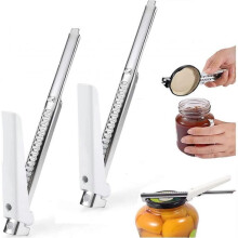 Adjustable Can Opener Manual Stainless Steel Jar Lid Gripper,Non-Slip Quick Bottle Opener