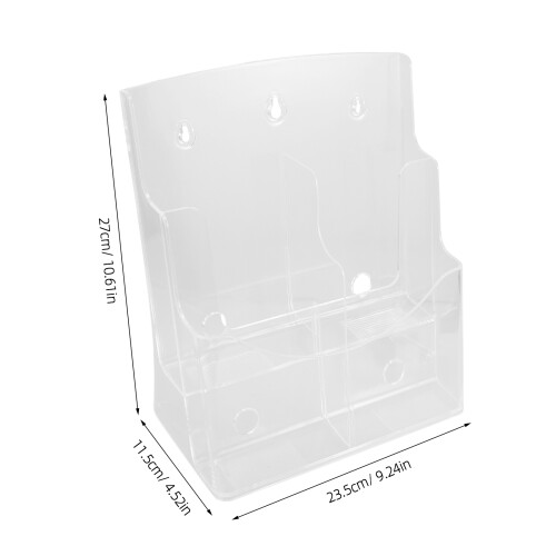 Multi-Laags A4 Opbergrek Transparant Wandmontage 1