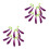 4Sets Purple Artificial Eggplant Hanging Strings Realistic Foam Decor 2
