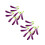 4Sets Purple Artificial Eggplant Hanging Strings Realistic Foam Decor 6