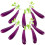 4Sets Purple Artificial Eggplant Hanging Strings Realistic Foam Decor 9