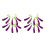 4Sets Purple Artificial Eggplant Hanging Strings Realistic Foam Decor 8
