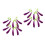 4Sets Purple Artificial Eggplant Hanging Strings Realistic Foam Decor 3