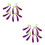 4Sets Purple Artificial Eggplant Hanging Strings Realistic Foam Decor 5