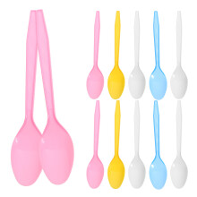 24 Stuks Wegwerp Plastic Lepels Voor Pudding Ijs Dessert Tafelgerei