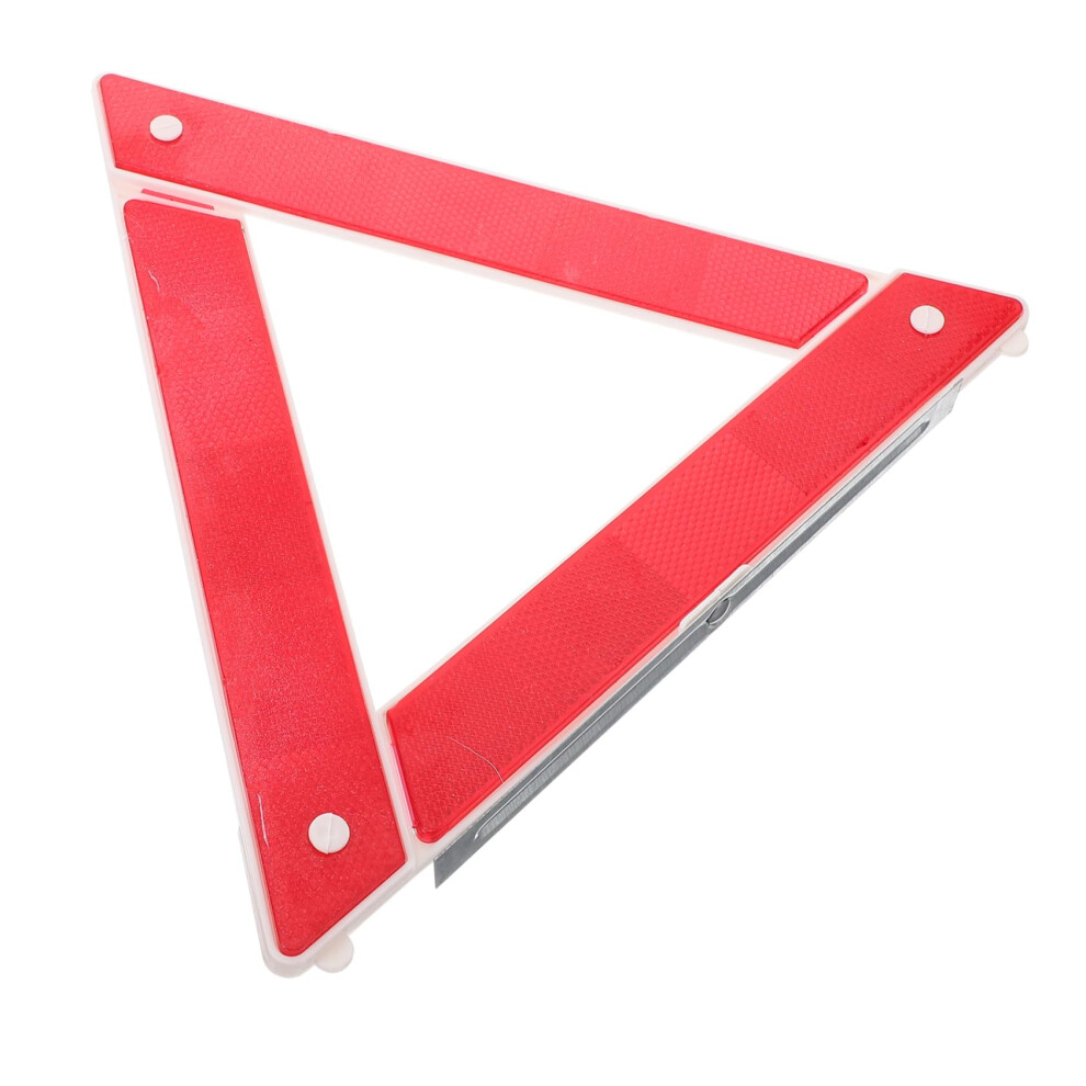Road Warning Triangles Reflective Plastic Car Emergency Triangles, 50 Centimeter Driveway Reflectors, Road Safety Kit Light 9084446222807