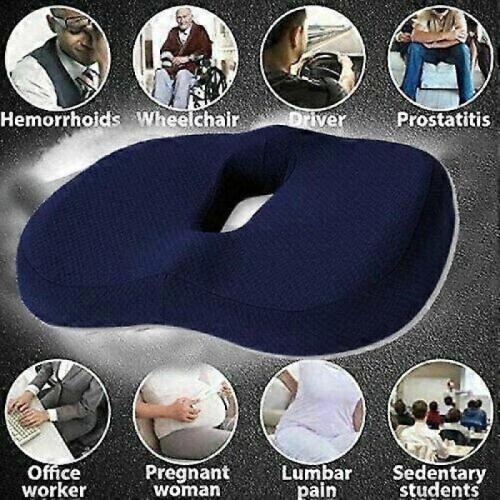 Luxury Memory Foam Seat Cushion for Relieving Back, Sciatica,Tailbone Pain 2