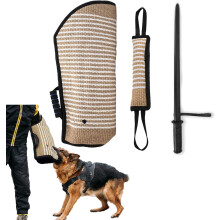 Dog Bite Training Set Includes Sleeve, Pillow, Tug Toy, Training Stick - Professional K9 Puppy Training Equipment