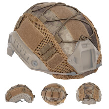 FAST Tactical Helmet Protective Cover FAST Helmet AT 500D Nylon Camouflage Cloth Elastic Fixed Straps