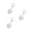 3Pcs Heart-Shaped Personal Alarm Keychain With Led Light 9