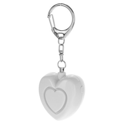 3Pcs Heart-Shaped Personal Alarm Keychain With Led Light