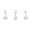 3Pcs Heart-Shaped Personal Alarm Keychain With Led Light 6