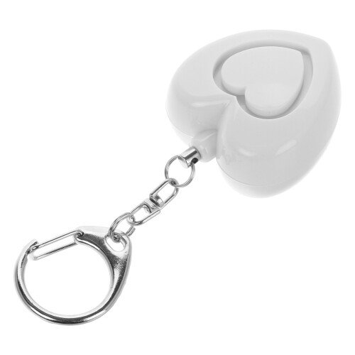 3Pcs Heart-Shaped Personal Alarm Keychain With Led Light 2
