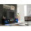 TV Unit 160cm Black & High Gloss Doors LED 2
