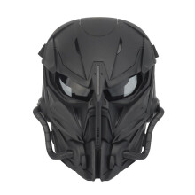 Tactical Helmet Military CS Helmet Mask Protective Gear For Halloween Party Outdoor Cosplay Black