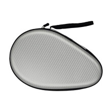 Pingpong Bat Reinforced Protective Bag With Zipper, Padded Table Tennis Racket Covers, Silver Paddle Carrying Case