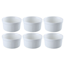 6Stk. Keramik Backschalen Für Desserts Servierschalen