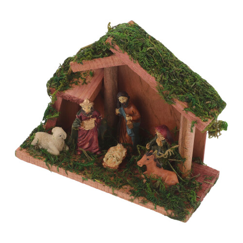 1 Set Vivid Statue Krippe Figur Indoor Religiöses