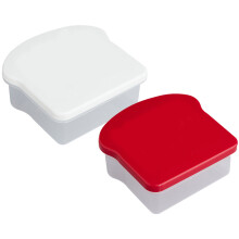 2Stk Wiederverwendbare Kunststoff Bento Box Tragbar Lunchbox