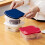 2Stk Wiederverwendbare Kunststoff Bento Box Tragbar Lunchbox 6