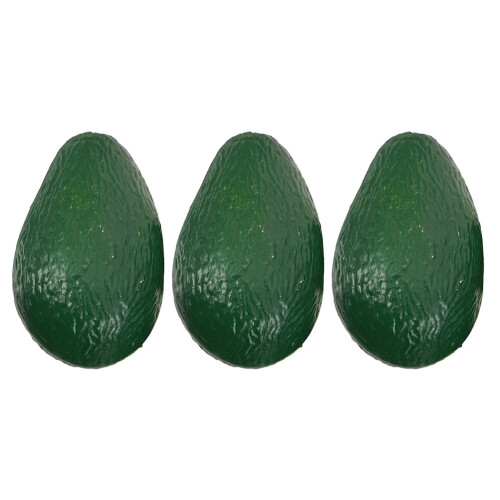 6 Pcs Realistic Avocado Models For Decoration