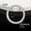 2Pcs Crystal Rhinestone Ring for Car Decor, Auto Engine Start Stop Decoration Crystal Interior Ring Decal 3