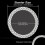 2Pcs Crystal Rhinestone Ring for Car Decor, Auto Engine Start Stop Decoration Crystal Interior Ring Decal 2