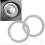 2Pcs Crystal Rhinestone Ring for Car Decor, Auto Engine Start Stop Decoration Crystal Interior Ring Decal 1