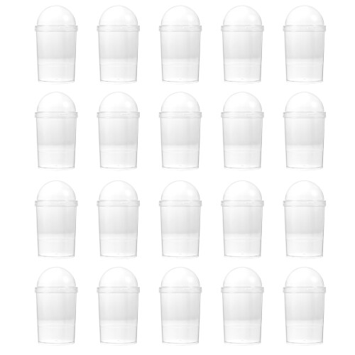 20Stk Mousse Einweg Mit Deckeln Transparent 1