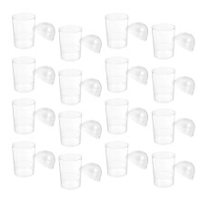 20Stk Mousse Einweg Mit Deckeln Transparent