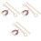 3 Sets Holzperlen Vorhang Halter Mit Quaste 5