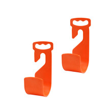 2 . Abnehmbare Kunststoffhaken Für Wasserschlauchhalterung (Orange)