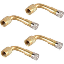 90 Degree Bend Tyre Valve Extension Adapter, Brass Air Tire Extension Schrader Valve Adapter