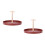 2 Holztablett Mit Griff Utensilienhalter (Rot) 7
