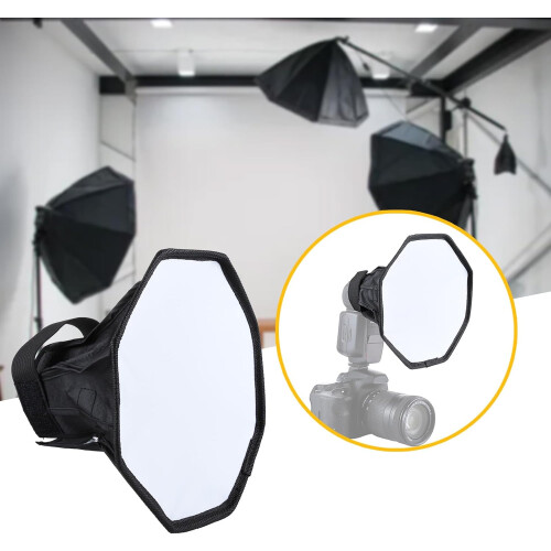 Speedlight Diffuser Softbox Foldable Reflector For DSLR Camera 15x11x3 Cm 20 Cm Portrait Lighting 2