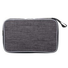 Table Tennis Bat Bag Single Paddle Capacity Gray With Belt Ping Pong Paddle Case Racket Storage