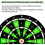 Electronic Dartboard LED Light Automatic Scoring LCD Score Display 48 Games 6 Soft Tip Darts 50 Replacement Tips Blue 5