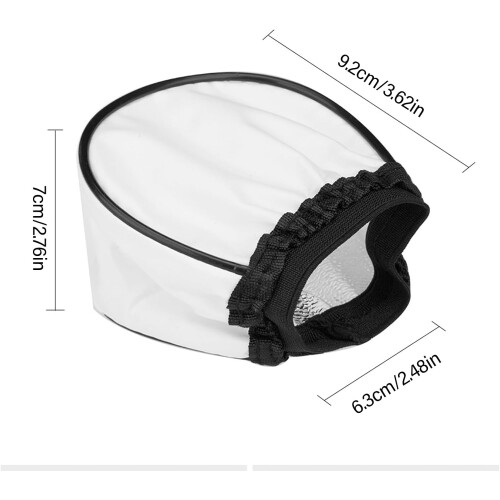 Soft Cloth Diffuser Caps For Flashguns 2 Pack Compatible With Camera Flashes Bounce Diffuser Cloth Caps Replacement 2