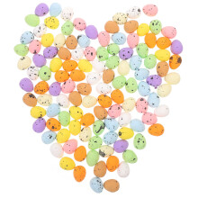 100Pcs Easter Colorful Foam Eggs Simulation Basket Filling